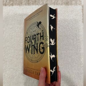 Fourth Wing by Rebecca Yarros (First Edition, First Print with sprayed edges)